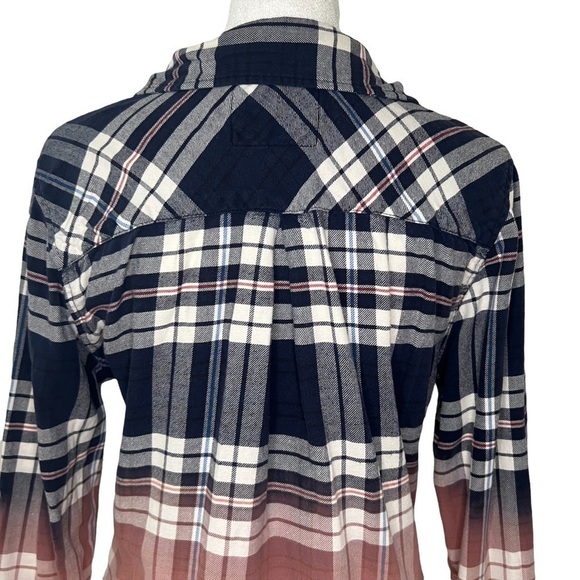 RAILS Ombré Dip Dye Plaid Button Down - Picture 4 of 7